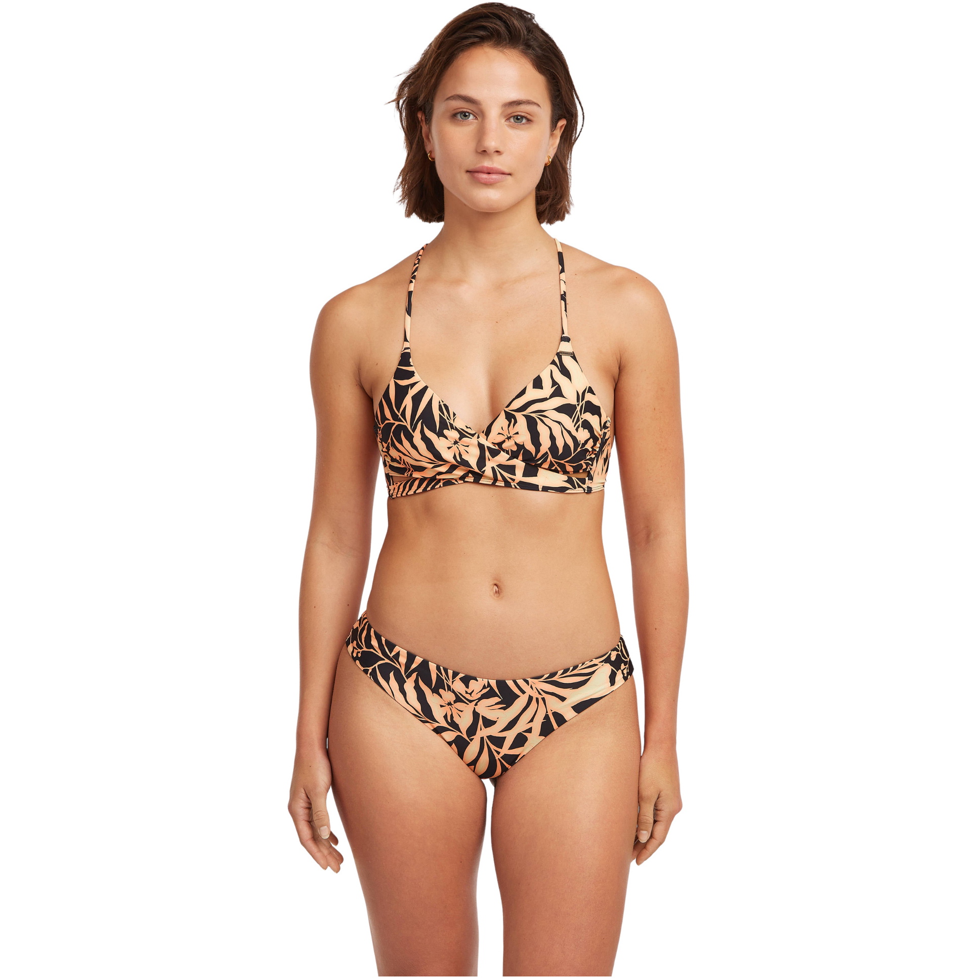 2026 O'Neill Womens Essentials Baay Maoi Bikini Set 1800403 - Black Brazillian Sun